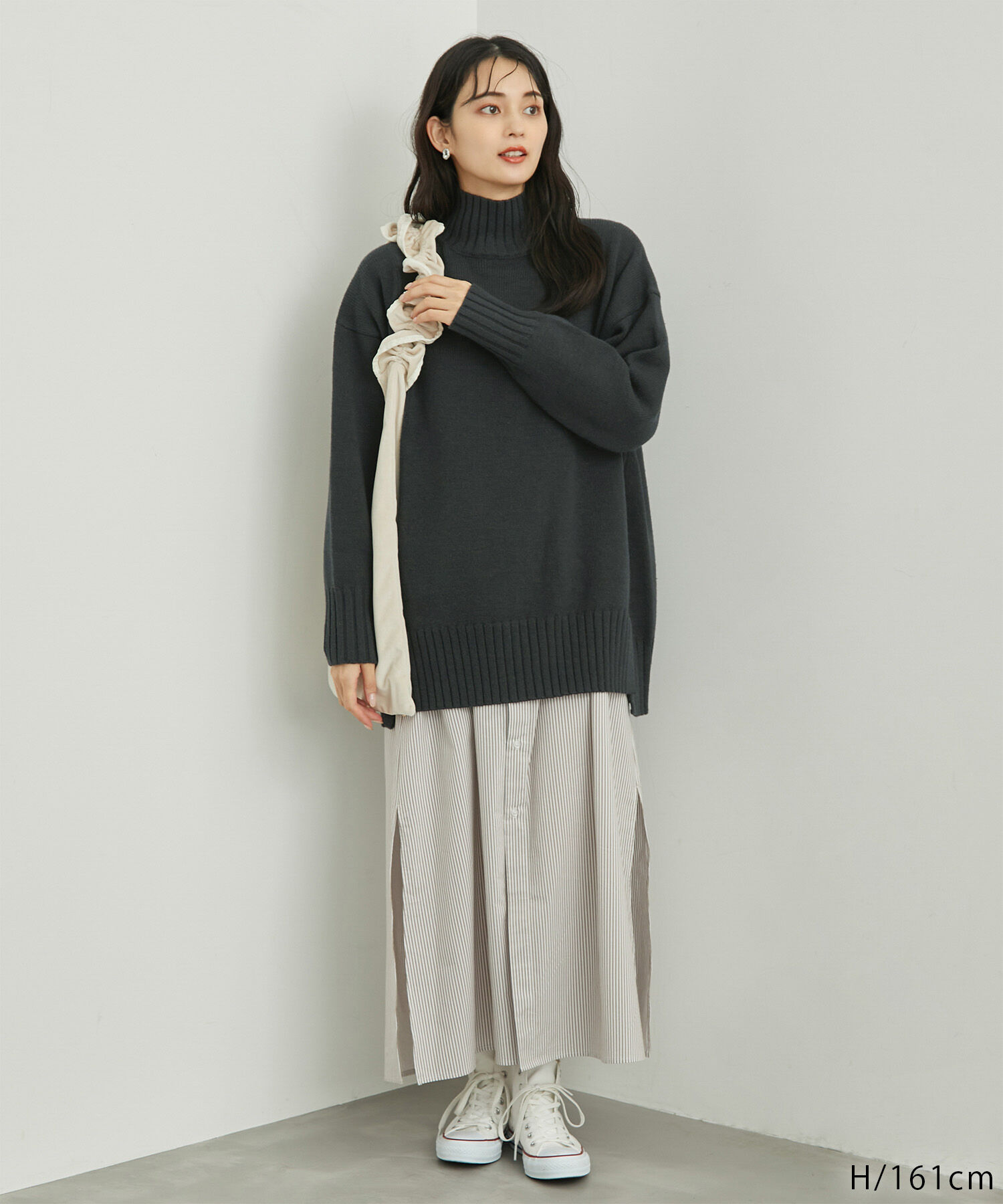 Rope&rsquo;Picnic「【シリーズ累計23万枚突破】サイドスリットニットプルオーバー/リンクコーデ」|ニット・セーター|