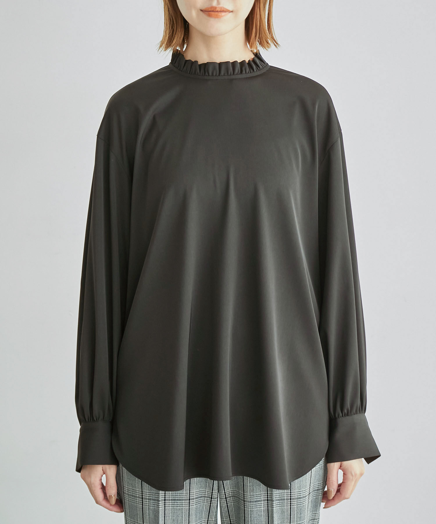 Rope&rsquo;Picnic「フリルカラーチュニックブラウス」|シャツ・ブラウス|