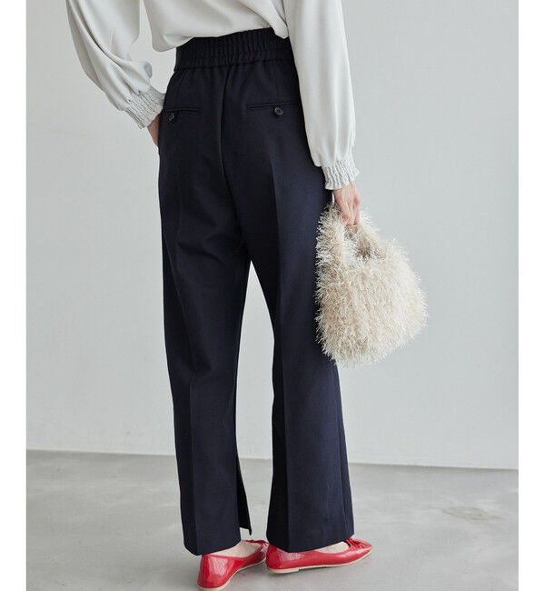 Rope&rsquo;Picnic「ウールライクサージワイドパンツ/セットアップ対応・リンクコーデ」|チノ|