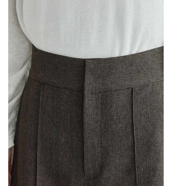 Rope&rsquo;Picnic「ウールライクサージワイドパンツ/セットアップ対応・リンクコーデ」|チノ|