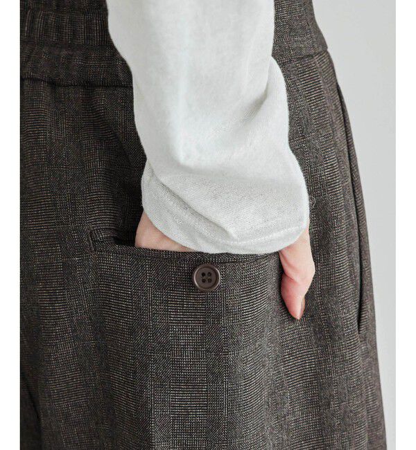 Rope&rsquo;Picnic「ウールライクサージワイドパンツ/セットアップ対応・リンクコーデ」|チノ|