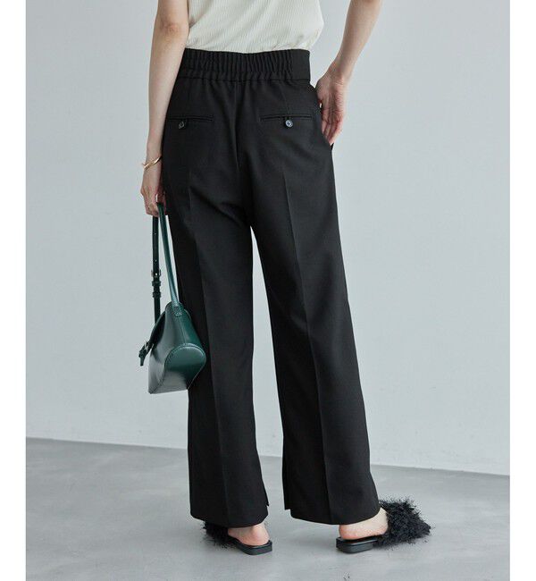 Rope&rsquo;Picnic「ウールライクサージワイドパンツ/セットアップ対応・リンクコーデ」|チノ|