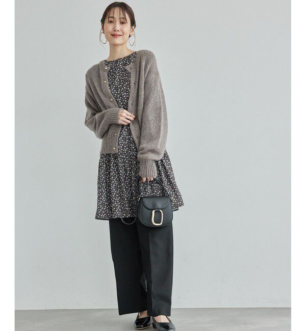 Rope&rsquo;Picnic「ウールライクサージワイドパンツ/セットアップ対応・リンクコーデ」|チノ|