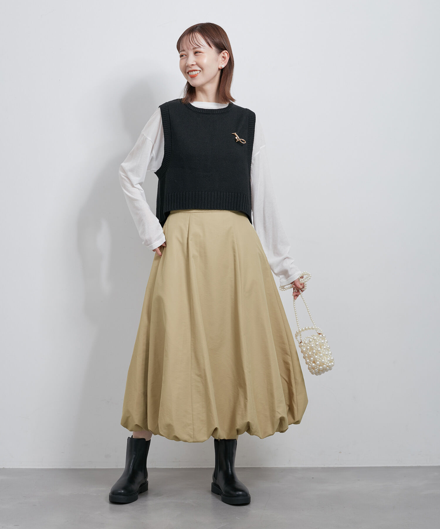 Rope&rsquo;Picnic「バルーンギャザースカート/撥水加工」|スカート|