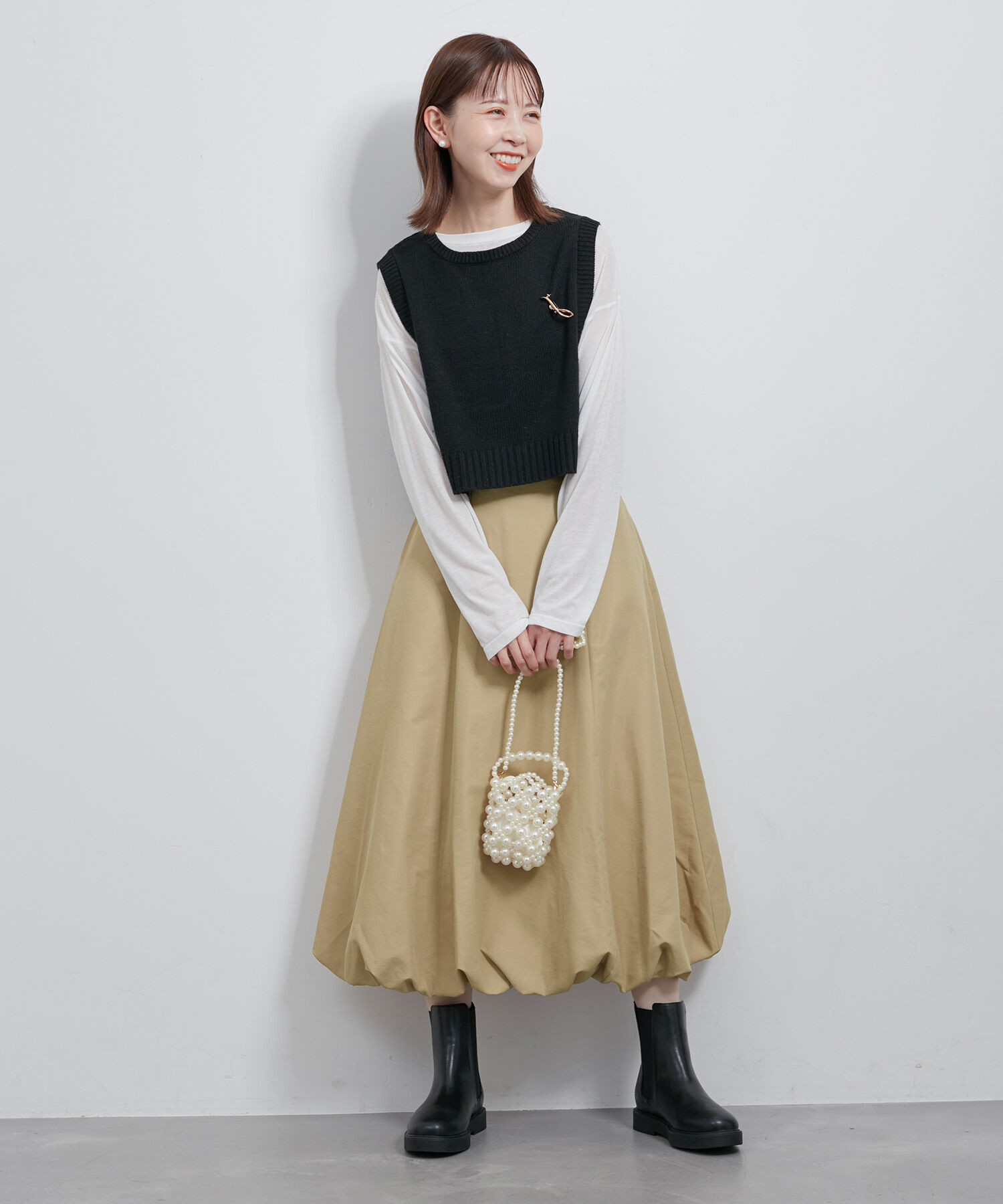 Rope&rsquo;Picnic「バルーンギャザースカート/撥水加工」|スカート|