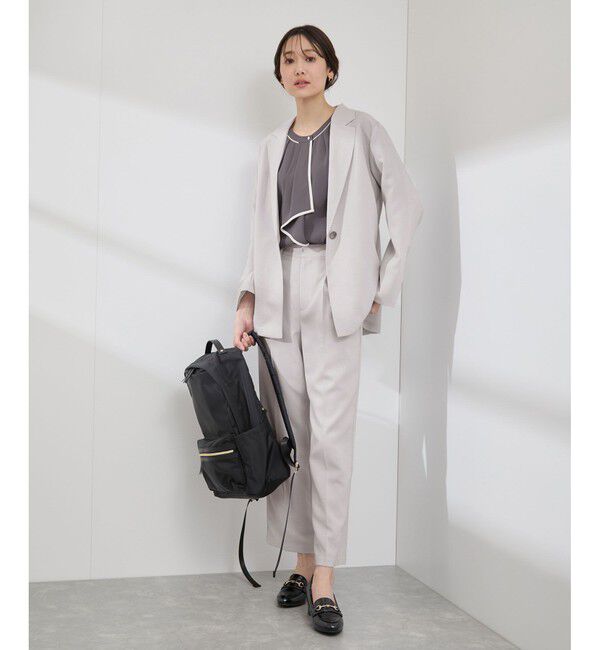 Rope&rsquo;Picnic「【吸水速乾・防シワ】エフォートレスリラックススティックパンツ/通勤・セットアップ対応」|チノ|