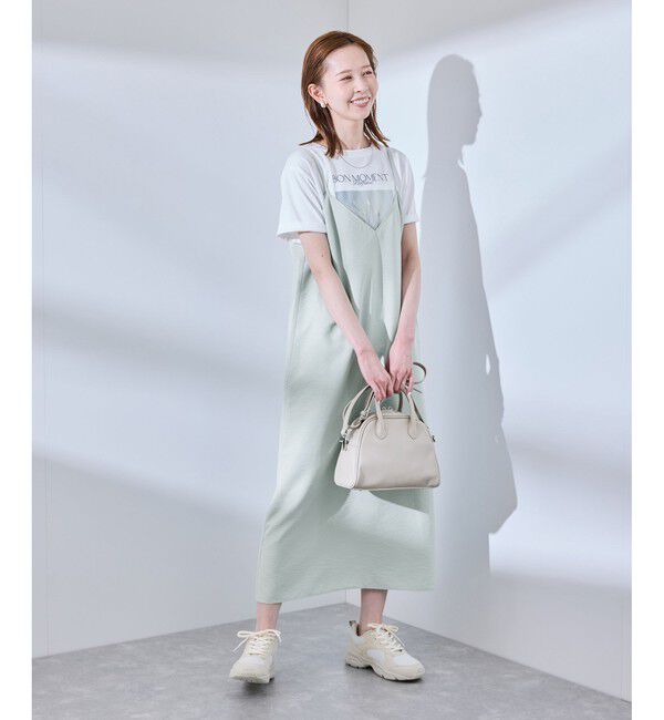 Rope&rsquo;Picnic「【UVケア・遮熱】Comfort Seriesコンフォートシリーズ/Vネックキャミワンピース」|ワンピース|