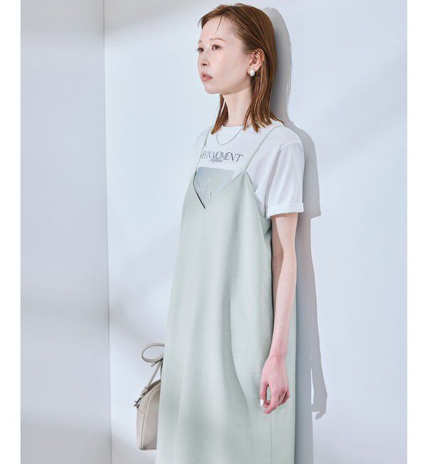 Rope&rsquo;Picnic「【UVケア・遮熱】Comfort Seriesコンフォートシリーズ/Vネックキャミワンピース」|ワンピース|