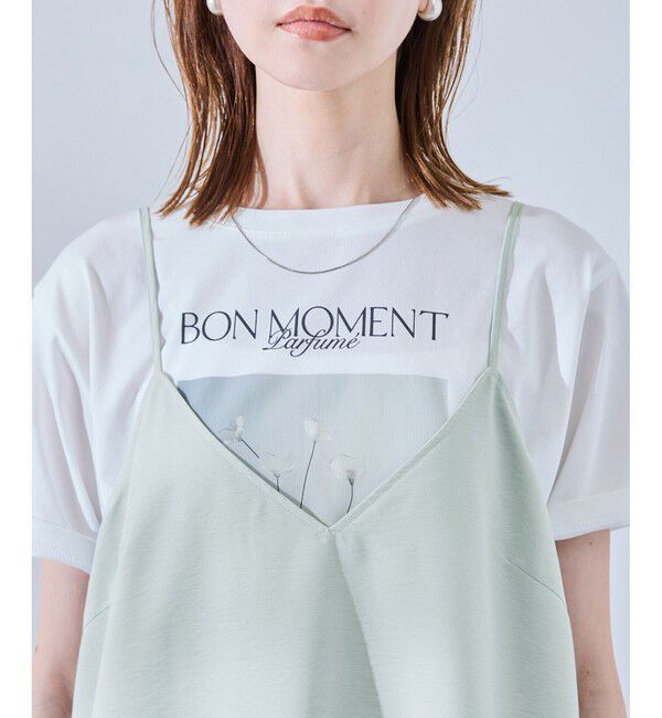 Rope&rsquo;Picnic「【UVケア・遮熱】Comfort Seriesコンフォートシリーズ/Vネックキャミワンピース」|ワンピース|