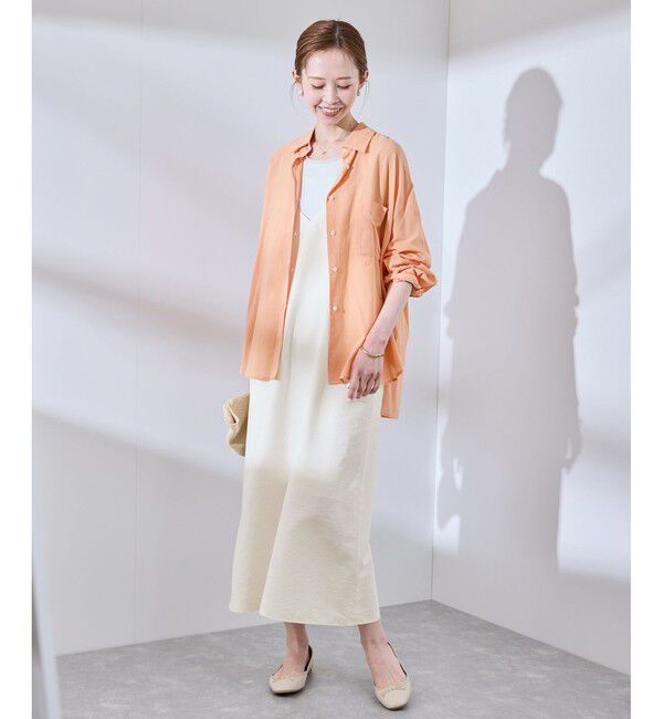 Rope&rsquo;Picnic「【UVケア・遮熱】Comfort Seriesコンフォートシリーズ/Vネックキャミワンピース」|ワンピース|