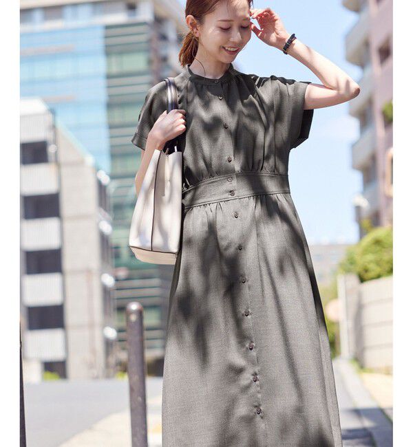 Rope&rsquo;Picnic「フレンチドルマンワンピース」|ワンピース|チャコール(06)