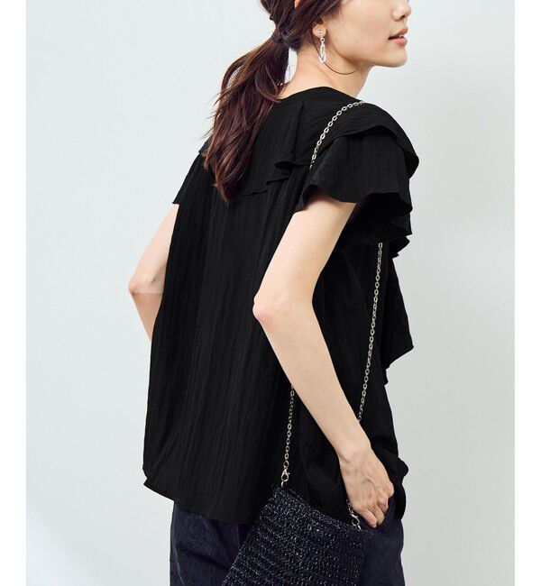 Rope&rsquo;Picnic「【emur/エミュール】ランダムラッフルブラウス」|シャツ・ブラウス|