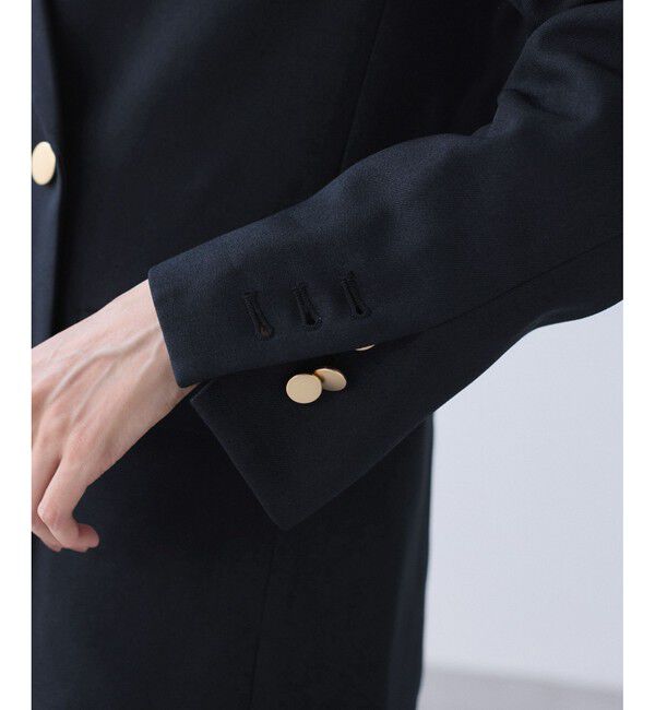 Rope&rsquo;Picnic「【WEB限定】レディハンサムシリーズ ウールライク金ボタンミドル丈ジャケット(総裏地)」|テーラードジャケット|