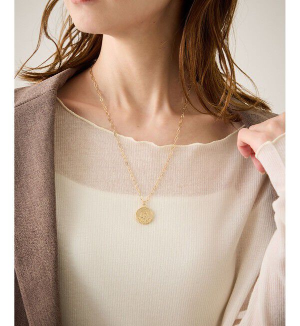 ROPE PICNIC PASSAGE「メタルコイントップショートネックレス」|ネックレス|