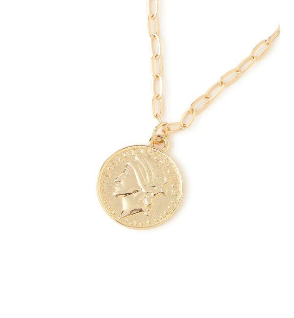 ROPE PICNIC PASSAGE「メタルコイントップショートネックレス」|ネックレス|