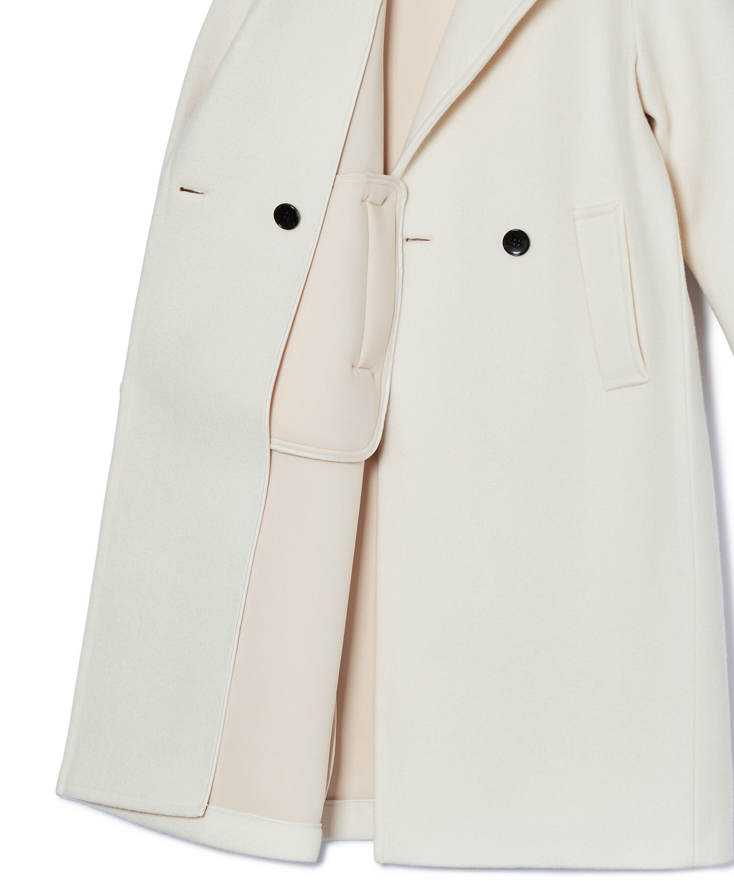 ADAM ET ROPE'「ウールボンディングロングコート」|ステンカラーコート|