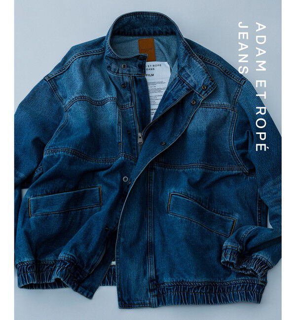 ADAM ET ROPE'「ブリーチデニム ボマージャケット / ADAM ET ROPE' JEANS -FILM-」|ブルゾン・スタジャン|コンサブ