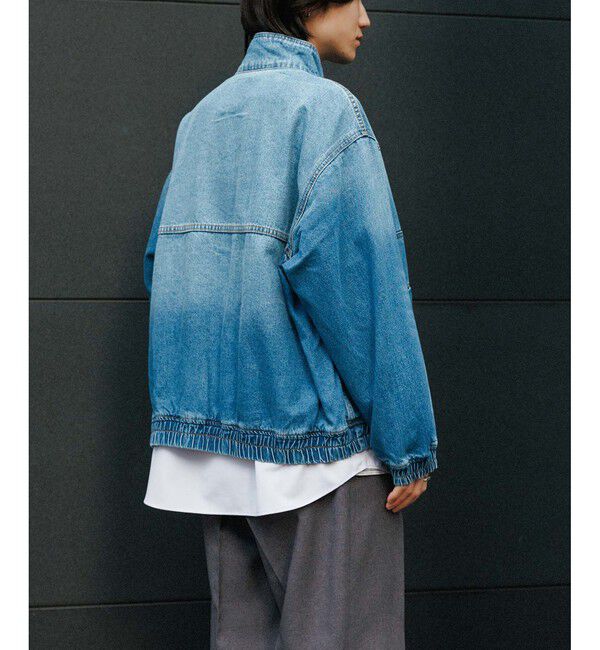 ADAM ET ROPE'「ブリーチデニム ボマージャケット / ADAM ET ROPE' JEANS -FILM-」|ブルゾン・スタジャン|