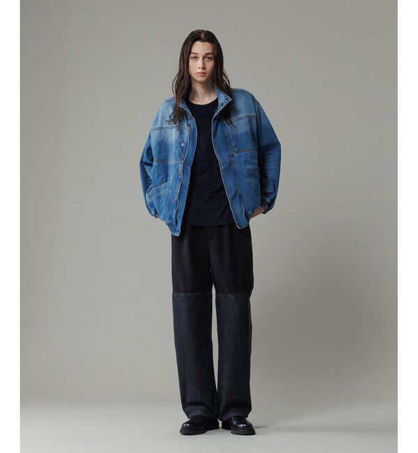 ADAM ET ROPE'「ブリーチデニム ボマージャケット / ADAM ET ROPE' JEANS -FILM-」|ブルゾン・スタジャン|