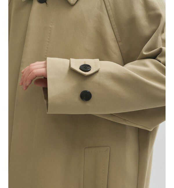 ADAM ET ROPE'「【サステナブル】コットンダブルクロスバルマカーンコート」|ステンカラーコート|