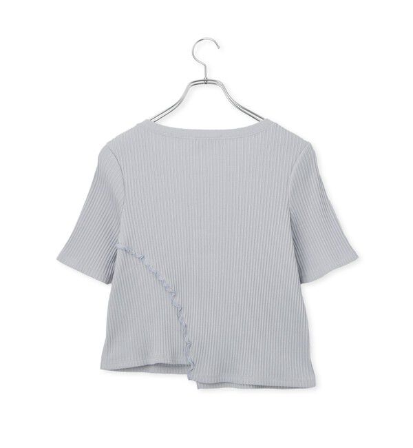 ADAM ET ROPE'「【WEB限定】アシンメトリーカッティングTシャツ」|Tシャツ・カットソー|