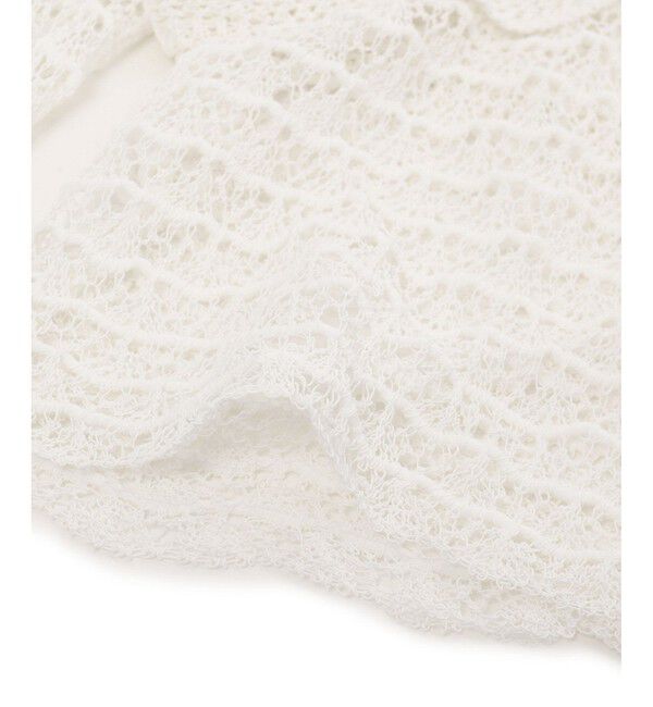 ADAM ET ROPE'「【EMOELLE】透かし編みカーディガン」|カーディガン|