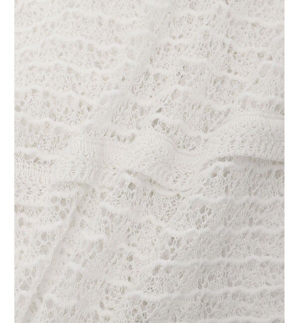 ADAM ET ROPE'「【EMOELLE】透かし編みカーディガン」|カーディガン|