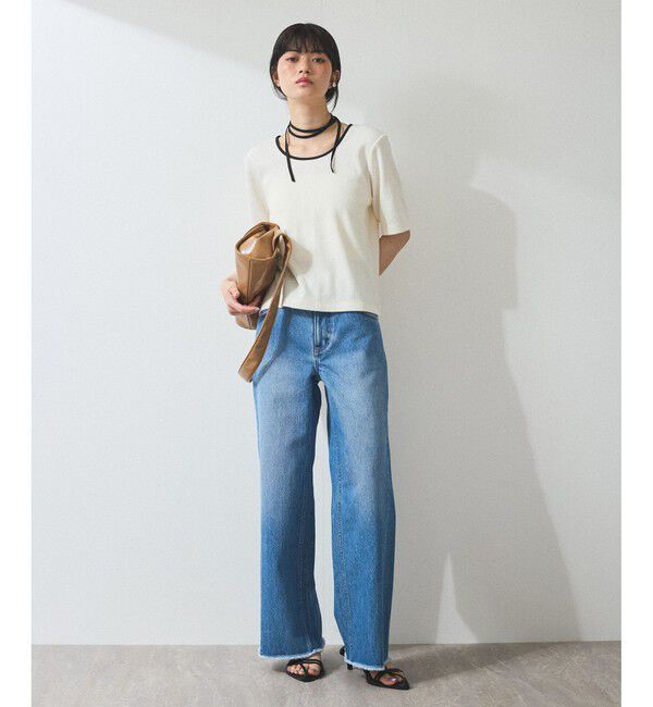 ADAM ET ROPE'「【WEB限定】ブークレリブリボンTシャツ」|Tシャツ・カットソー|