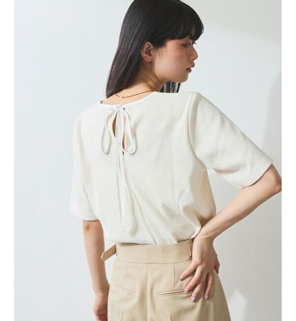 ADAM ET ROPE'「【WEB限定】ブークレリブリボンTシャツ」|Tシャツ・カットソー|オフホワイト(15)