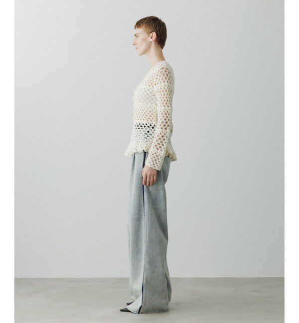 ADAM ET ROPE'「【EMOELLE】クロシェカーディガン」|カーディガン|