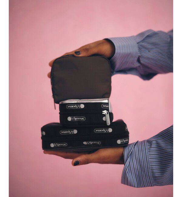 ADAM ET ROPE'「【LeSportsac for ADAM ET ROPE'】SQUARE COSMETIC (SOLID/SOLID)」|ポーチ|