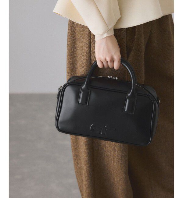 ADAM ET ROPE'「【サステナブル】ロゴスクエアボストンバッグ」|ボストンバッグ|