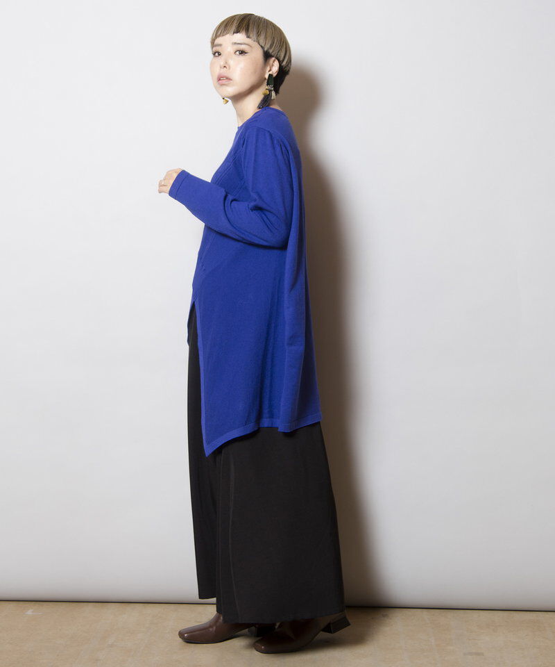  「アシンメトリーニットプルオーバー」|ニット・セーター|