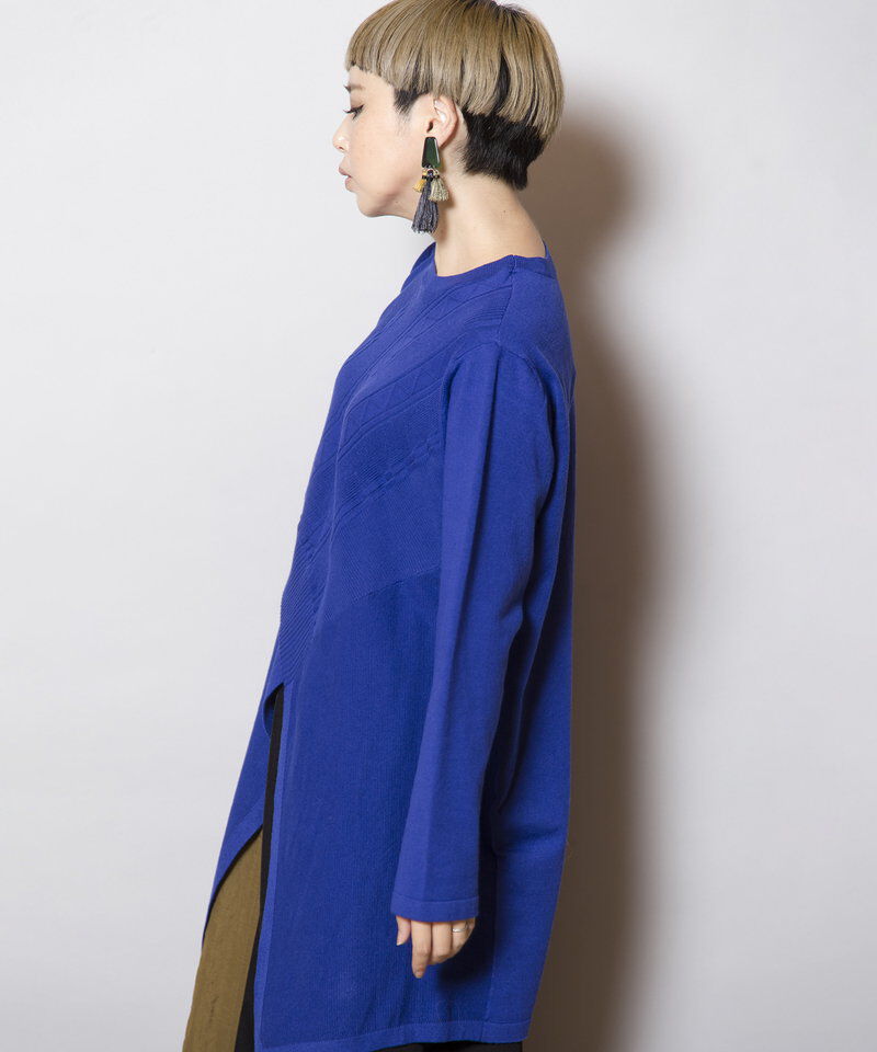  「アシンメトリーニットプルオーバー」|ニット・セーター|