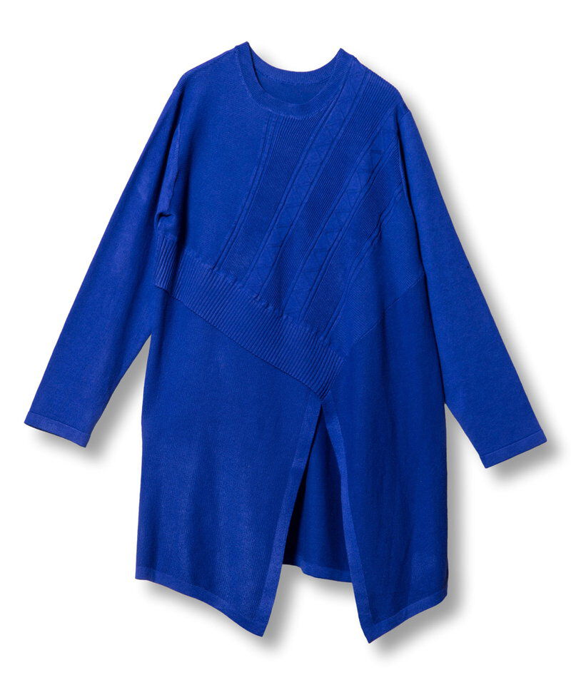  「アシンメトリーニットプルオーバー」|ニット・セーター|