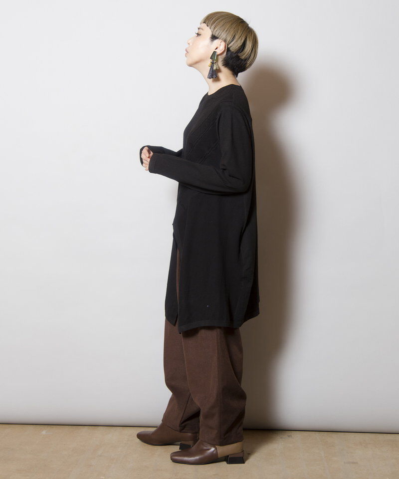  「アシンメトリーニットプルオーバー」|ニット・セーター|