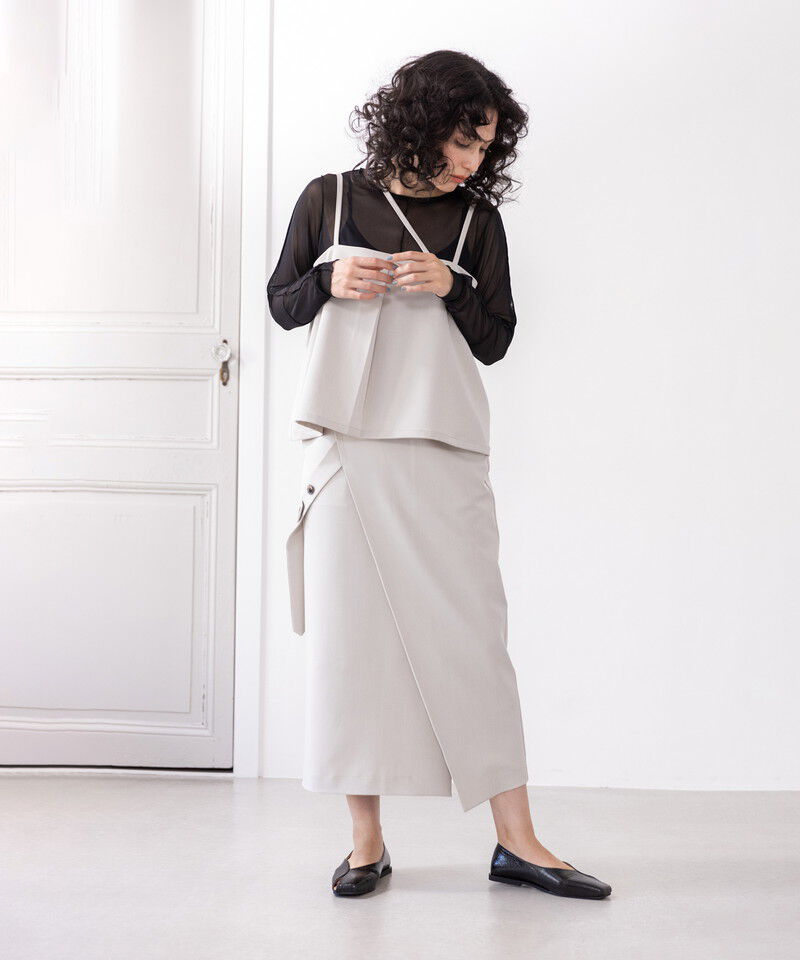  「2WAYアシンメトリービスチェ」|キャミソール|