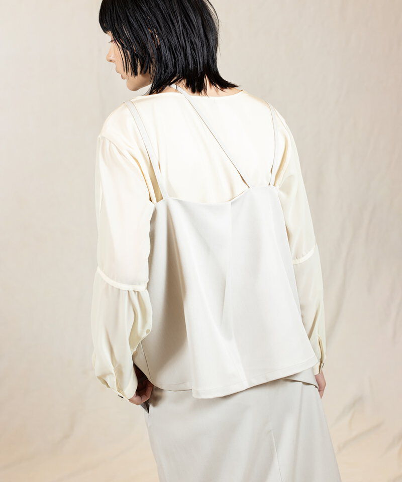  「2WAYアシンメトリービスチェ」|キャミソール|