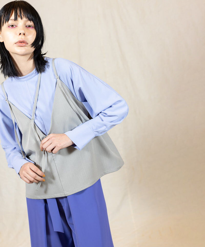  「2WAYアシンメトリービスチェ」|キャミソール|