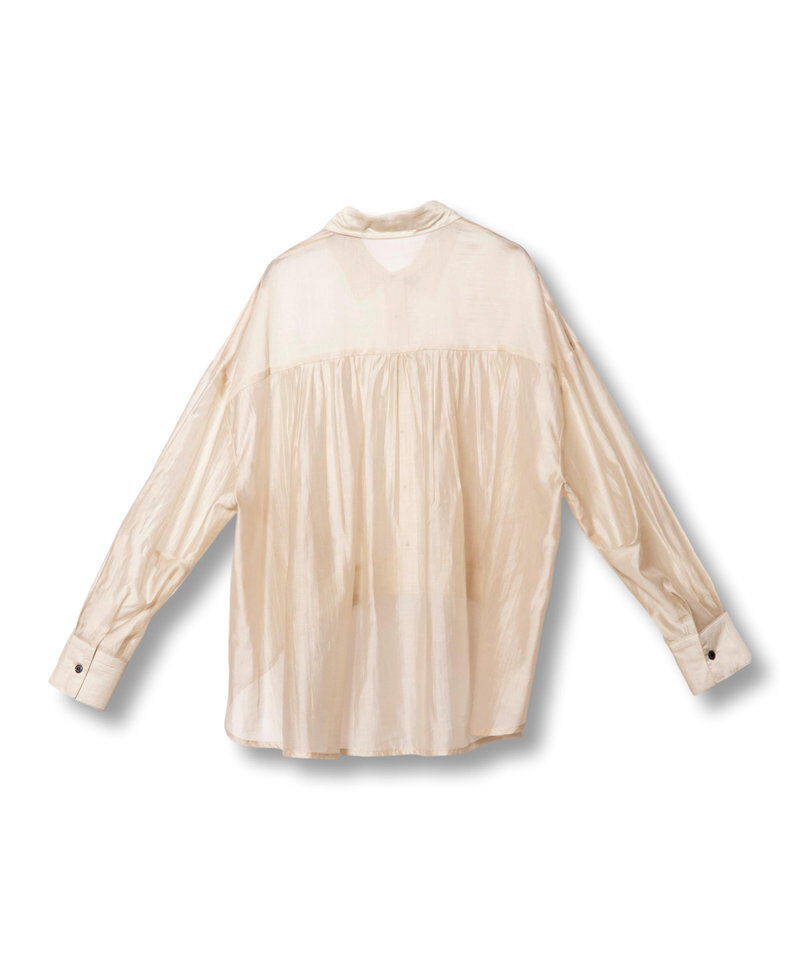  「シアーバックギャザーブラウス」|シャツ・ブラウス|