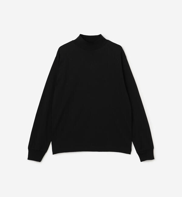 handvaerk「handvaerk | コットン モックネック長袖Tシャツ MEN」|Tシャツ・カットソー|