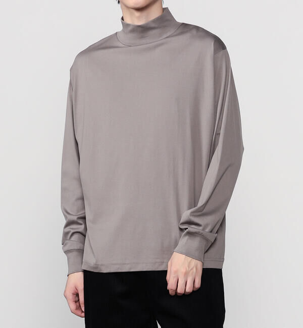 handvaerk「handvaerk | コットン モックネック長袖Tシャツ MEN」|Tシャツ・カットソー|