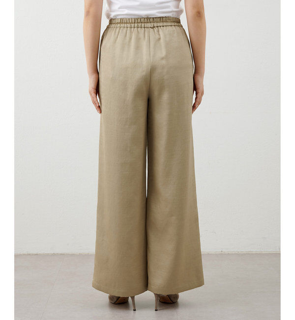 THE PAUSE「【THE PAUSE】スラブサテンイージーパンツ」|チノ|