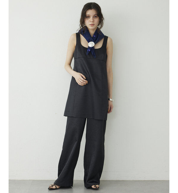 THE PAUSE「【THE PAUSE】スラブサテンイージーパンツ」|チノ|