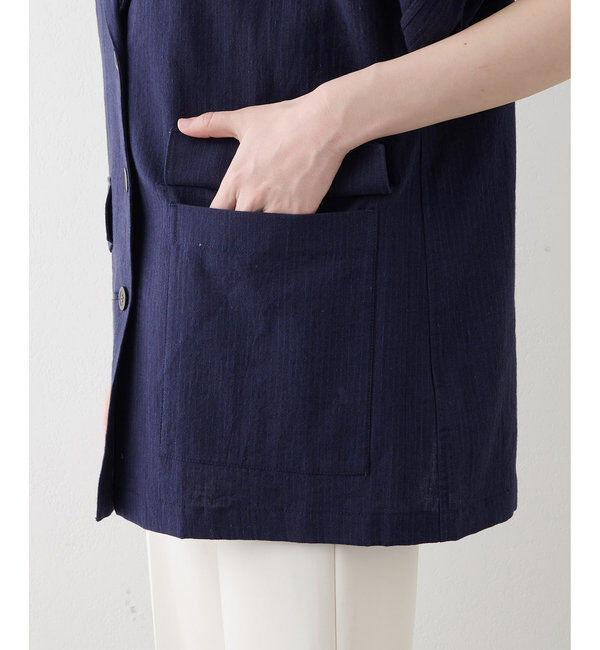 THE PAUSE「【THE PAUSE】コットンリネンオーバージレ」|その他|