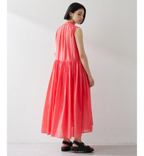  「シルクローンギャザーワンピース」|ワンピース|