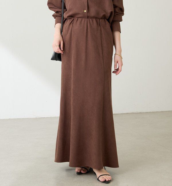  「スエードタッチマーメイドスカート」|スカート|