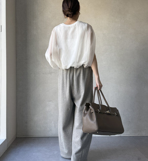  「【新色追加/WEB限定】オーガンジーレイヤードバルーントップス」|シャツ・ブラウス|