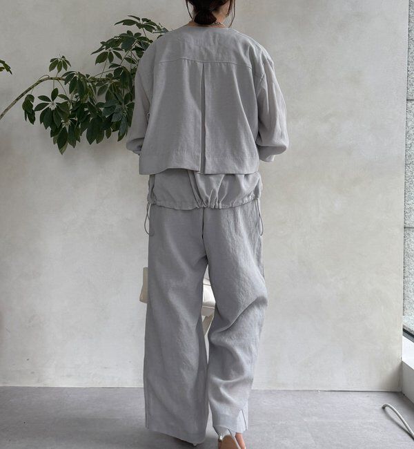  「【WEB限定】フェイクリネンイージーパンツ」|チノ|