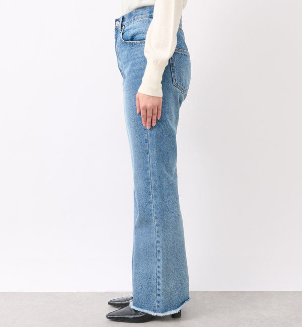  「【MONN.:. (モン)】フレアデニム」|デニム|